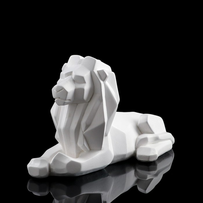 Статуэтка "Лев", оригами, белая, 20 см 
Статуэтка "Лев", оригами, белая, 20 см