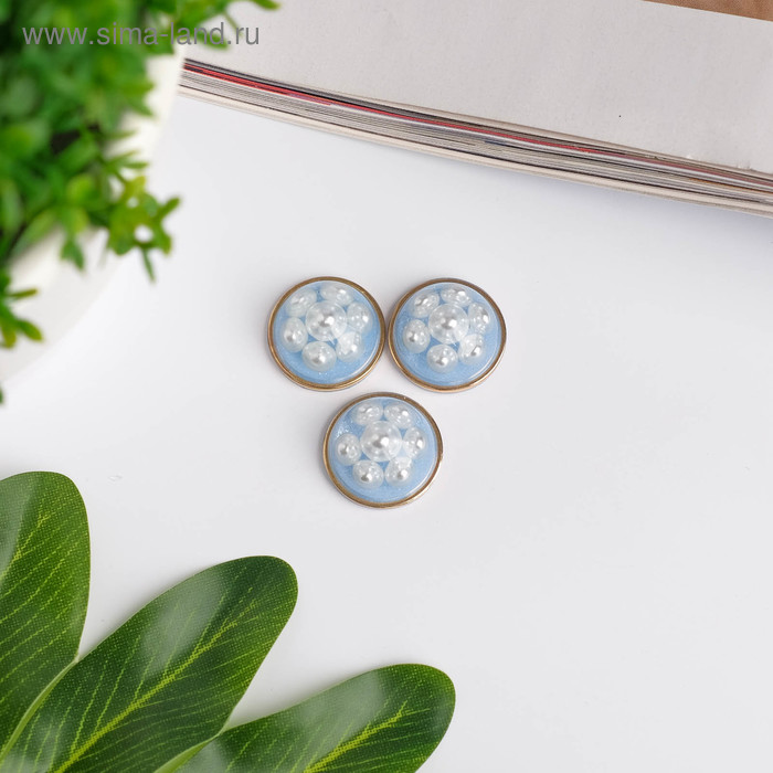 Топсы для творчества пластик "Кружок с жемчугом" голубой набор 3 шт 1,6х1,6 см
Топсы для творчества пластик "Кружок с жемчугом" голубой набор 3 шт 1,6х1,6 см