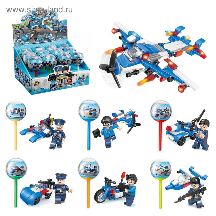 Конструктор в чупсе «Полиция», 6 видов МИКС
Конструктор в чупсе «Полиция», 6 видов МИКС