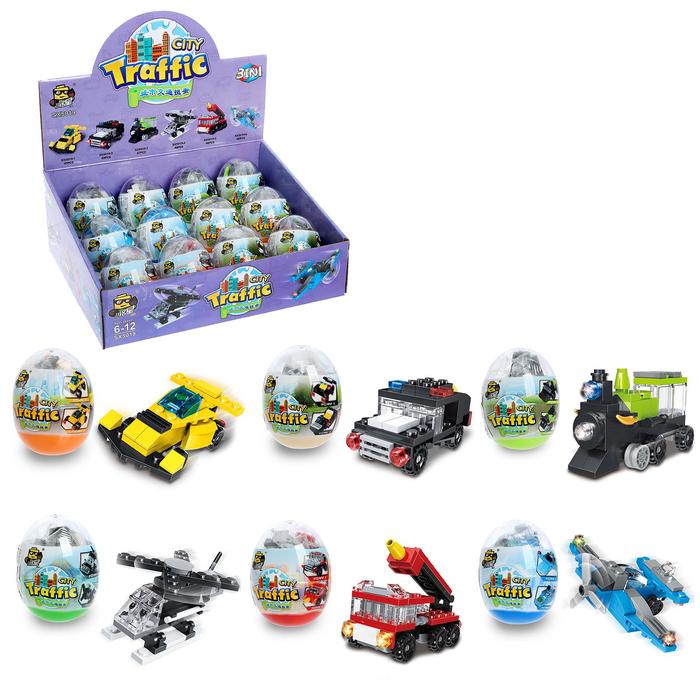 Конструктор в яйце «Городской транспорт», 6 видов МИКС
Конструктор в яйце «Городской транспорт», 6 видов МИКС