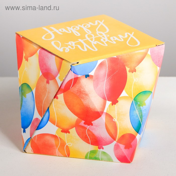 Коробка складная «С Днём Рождения», 16 × 16 × 16 см
Коробка складная «С Днём Рождения», 16 × 16 × 16 см