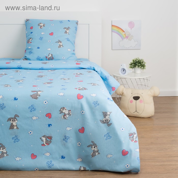 Детское постельное бельё Экономь и Я «Зайки» 1.5сп, цвет голубой, 147х210±5см, 150х214±5см, 70х70±5см - 1шт
Детское постельное бельё Экономь и Я «Зайки» 1.5сп, цвет голубой, 147х210±5см, 150х214±5см, 70х70±5см - 1шт