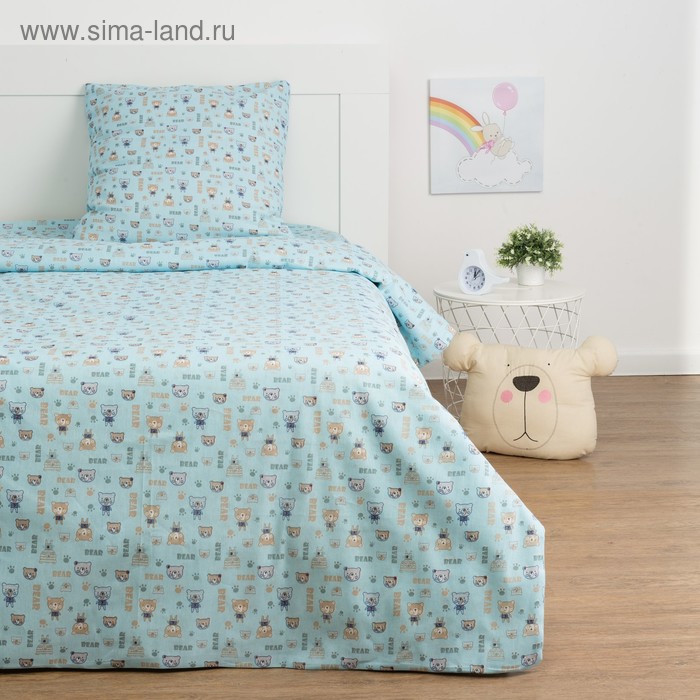 Детское постельное бельё Экономь и Я «Миша» 1.5сп, цвет голубой, 147х210±5см, 150х214±5см, 70х70±5см - 1шт
Детское постельное бельё Экономь и Я «Миша» 1.5сп, цвет голубой, 147х210±5см, 150х214±5см, 70х70±5см - 1шт