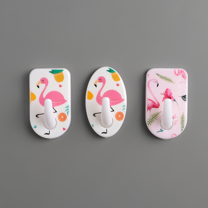 Крючок на липучке «Розовый фламинго», 3 шт, форма МИКС
Крючок на липучке «Розовый фламинго», 3 шт, форма МИКС
