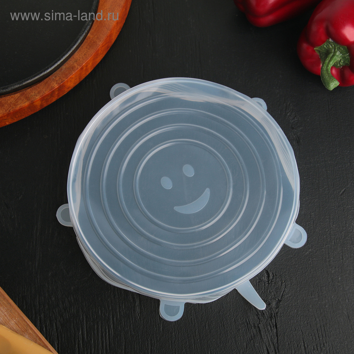 Крышка силиконовая для хранения продуктов «Черепашка», 20 см 
Крышка силиконовая для хранения продуктов «Черепашка», 20 см