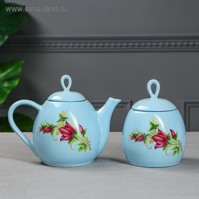 Набор чайный "Петелька", 2 предмета, голубой, цветы, 0.8/0.5 л, деколь микс
Набор чайный "Петелька", 2 предмета, голубой, цветы, 0.8/0.5 л, деколь микс