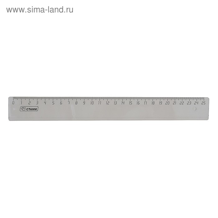 Линейка 25 см «Стамм», прозрачная
Линейка 25 см «Стамм», прозрачная