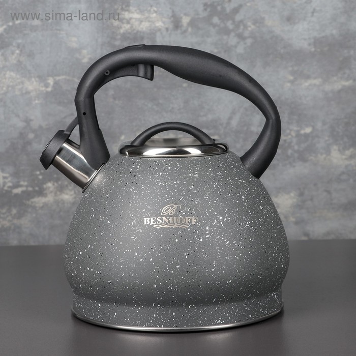 фото Чайник со свистком «альпы», 3 л, индукция, цвет серый