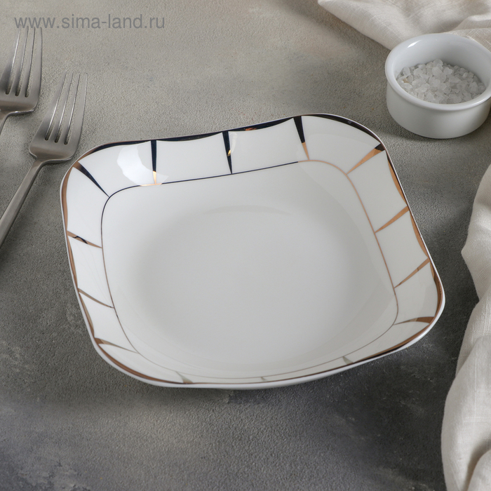 Тарелка фарфоровая сервировочная «Аврора», 500 мл, d=18 см, цвет белый
Тарелка фарфоровая сервировочная «Аврора», 500 мл, d=18 см, цвет белый