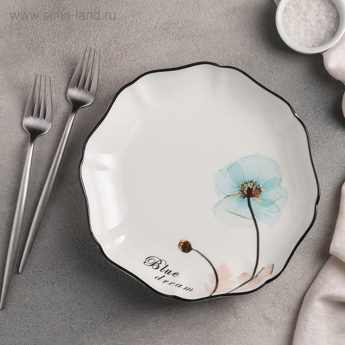 Тарелка обеденная «Голубая мечта», d=21,5 см
Тарелка обеденная «Голубая мечта», d=21,5 см