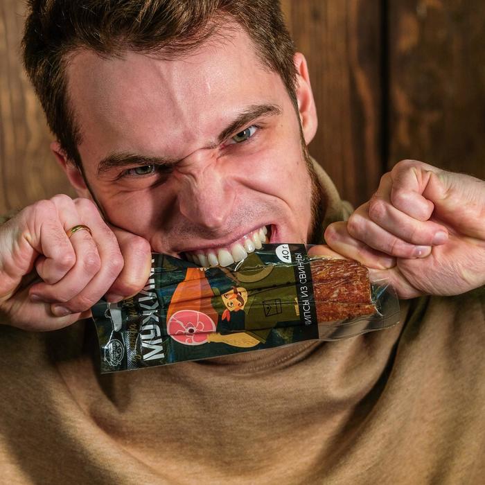 Чипсы из свинины «Добыча мужика»: 40 г
Чипсы из свинины «Добыча мужика»: 40 г