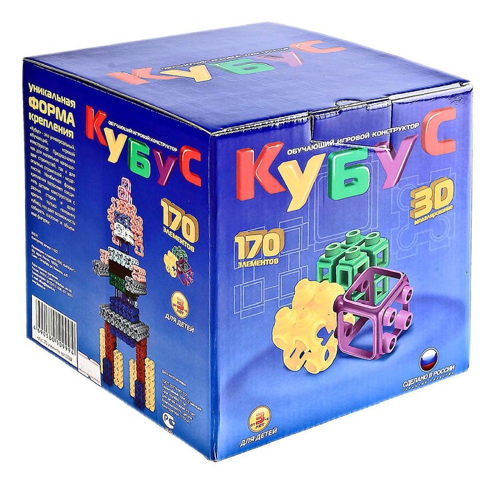 Конструктор «Кубус» большой, 170 деталей
Конструктор «Кубус» большой, 170 деталей