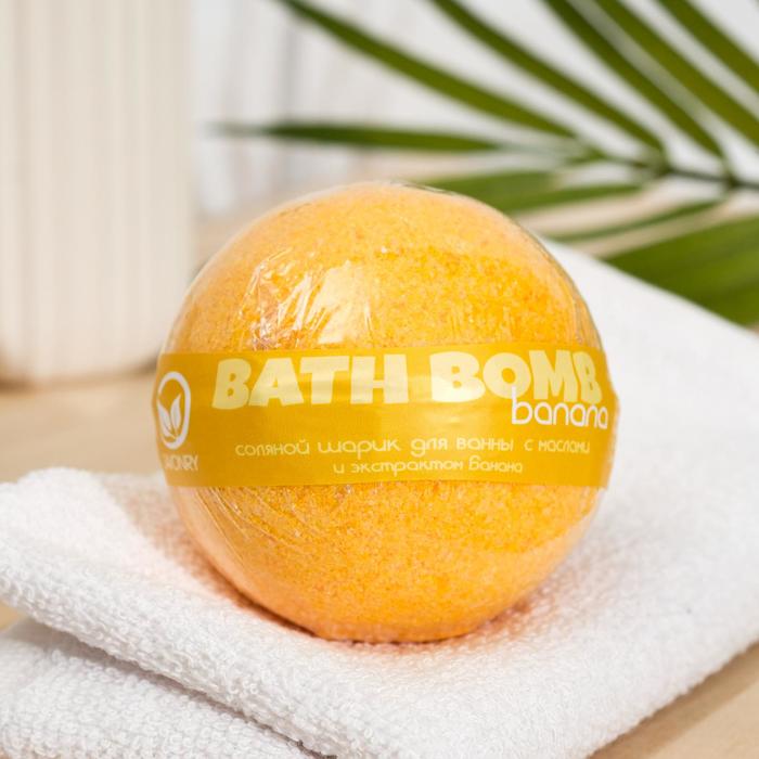 фото Бурлящий шар для ванны savonry "банано бум" с увлажняющими маслами, 160 г