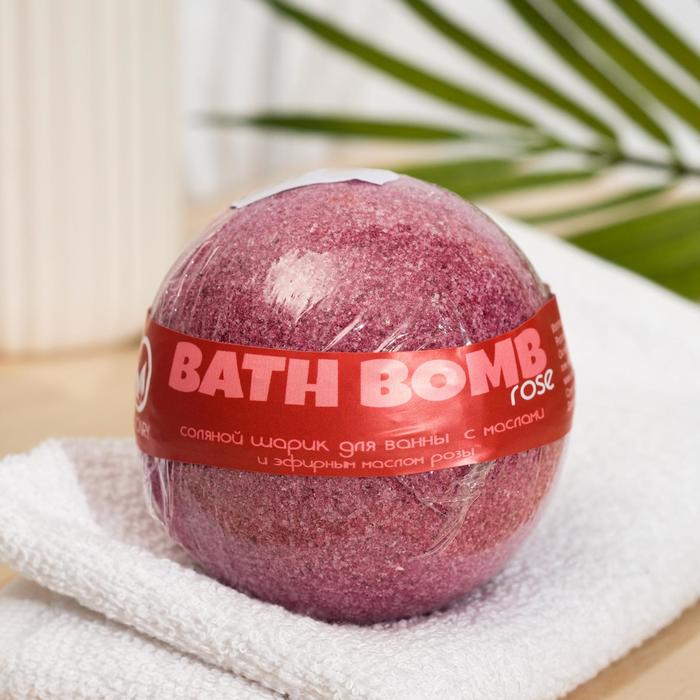 фото Бурлящий шар для ванны savonry "высший свет" (роза) с увлажняющими маслами, 160 г