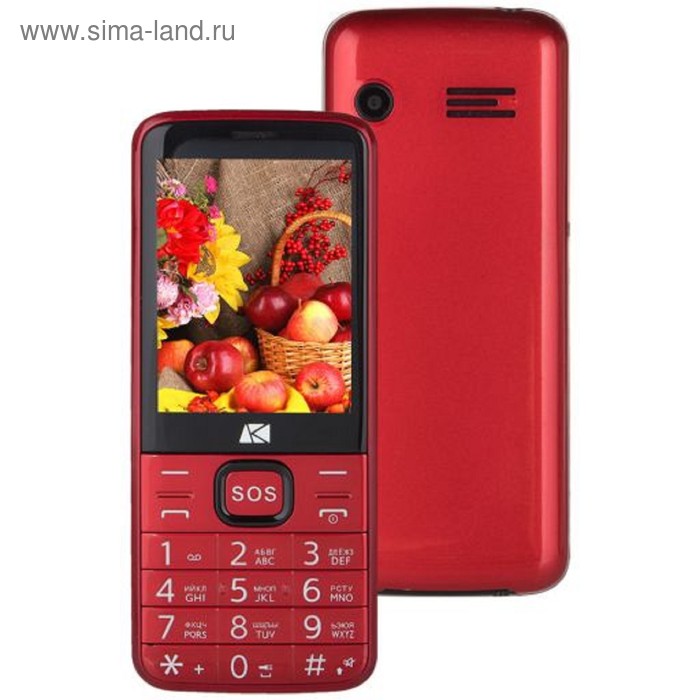 Мобильный телефон ARK Power 4, 32Мб, 2Sim, 2.8", 0.3Mpix, microSD, красный
Мобильный телефон ARK Power 4, 32Мб, 2Sim, 2.8", 0.3Mpix, microSD, красный