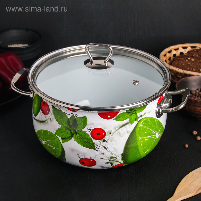 Кастрюля «Мохито», 5,1 л, стеклянная крыша
Кастрюля «Мохито», 5,1 л, стеклянная крыша