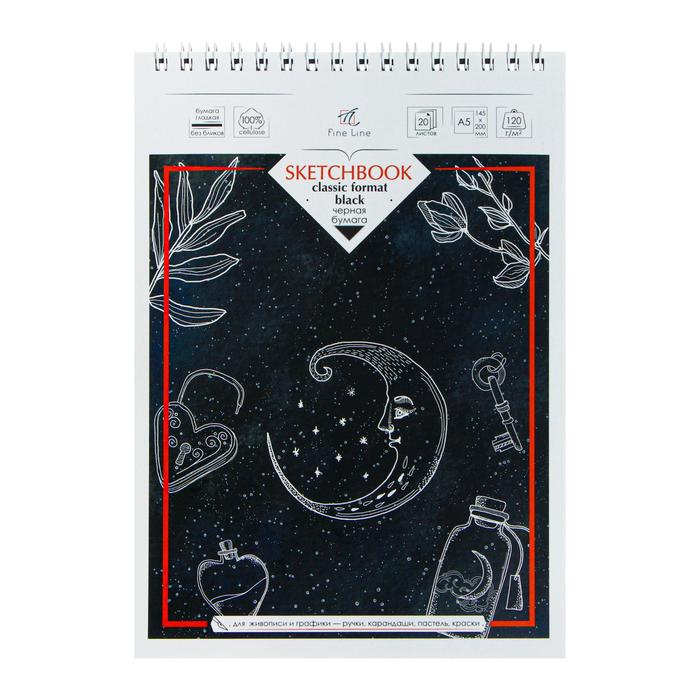 Блокнот для зарисовок А5, 20 листов, на гребне Sketchbook Black, обложка мелованный картон, жёсткая подложка, акварельная бумага 120 г/м², блок чёрная
Блокнот для зарисовок А5, 20 листов, на гребне Sketchbook Black, обложка мелованный картон, жёсткая подложка, акварельная бумага 120 г/м², блок чёрная