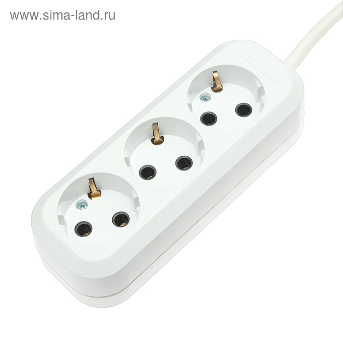 Сетевой удлинитель V.I.-TOK У3-Е, 3 розетки, 5 м, 16 А, 3500 Вт, ПВС 3х1 мм2, с з/к, белый
Сетевой удлинитель V.I.-TOK У3-Е, 3 розетки, 5 м, 16 А, 3500 Вт, ПВС 3х1 мм2, с з/к, белый