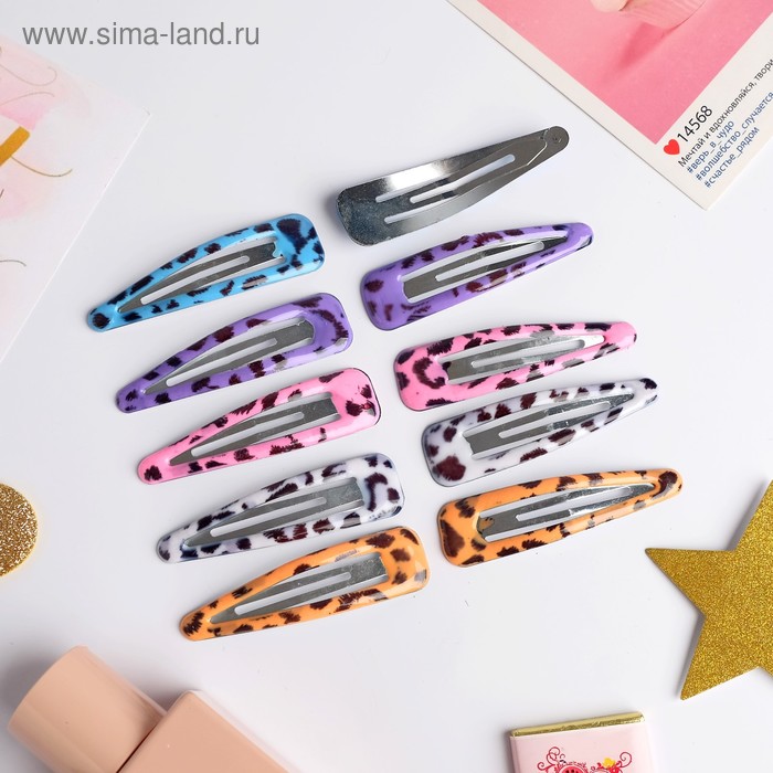 Невидимка для волос "Глянец объёмный" (набор 10 шт) 6,5 см, леопард
Невидимка для волос "Глянец объёмный" (набор 10 шт) 6,5 см, леопард