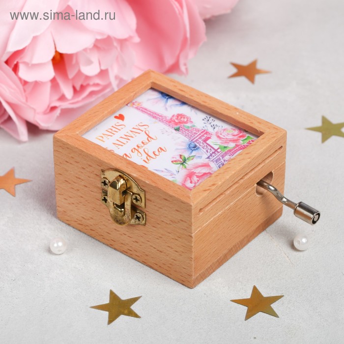 Музыкальная шарманка "Париж", 6,5 × 5,5 см
Музыкальная шарманка "Париж", 6,5 × 5,5 см