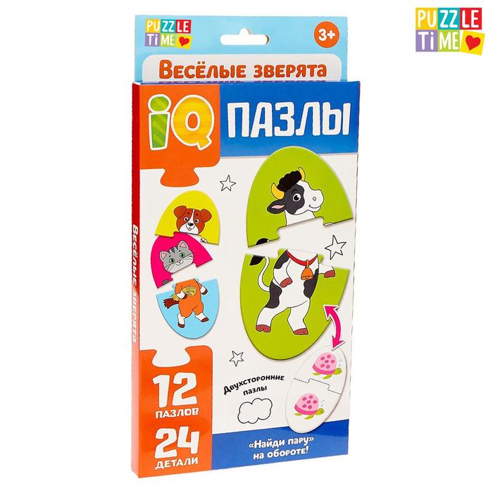 Парные пазлы IQ «Весёлые зверята», 24 детали
Парные пазлы IQ «Весёлые зверята», 24 детали