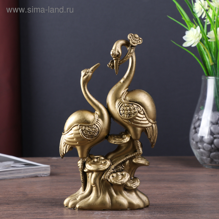 Нэцке полистоун бронза "Цапли с жезлом Жуи" 21х12х5 см
Нэцке полистоун бронза "Цапли с жезлом Жуи" 21х12х5 см