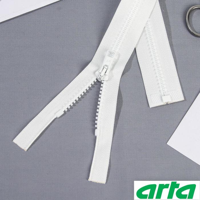 Молния «Трактор», Т10, разъёмная, 55 см, цвет белый №001
Молния «Трактор», Т10, разъёмная, 55 см, цвет белый №001