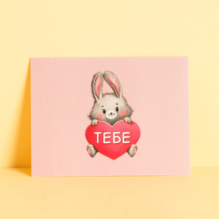 Открытка-комплимент "ТЕБЕ" зайка, сердечко, 8 х 6 см
Открытка-комплимент "ТЕБЕ" зайка, сердечко, 8 х 6 см