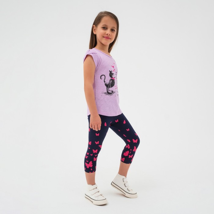 Футболка для девочки, цвет сиреневый, рост 116 см
Футболка для девочки, цвет сиреневый, рост 116 см