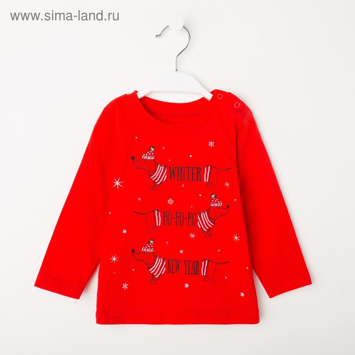 Лонгслив, цвет красный, рост 86 см
Лонгслив, цвет красный, рост 86 см