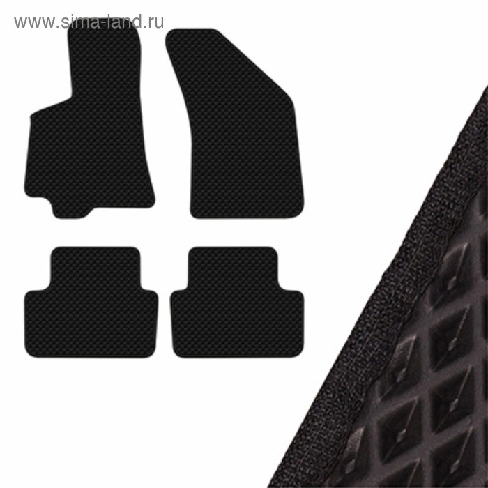 фото Коврики eva skyway, chevrolet lanosdaewoo sens 2005-2009, черный