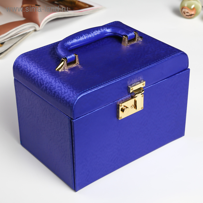 Шкатулка кожзам для украшений "Текстура. Фиолетовый" 16,5х15х22,5 см
Шкатулка кожзам для украшений "Текстура. Фиолетовый" 16,5х15х22,5 см