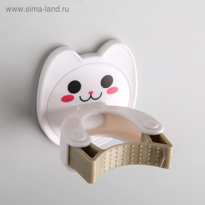 Держатель для уборочного инвентаря «Киска», 7,5×8,2×6 см, цвет бежевый
Держатель для уборочного инвентаря «Киска», 7,5×8,2×6 см, цвет бежевый