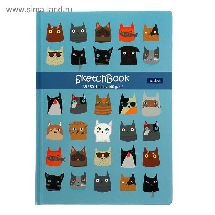 Бизнес-блокнот (скетчбук) А5, 80 листов Cats, твёрдая обложка, блок 100 г/м²
Бизнес-блокнот (скетчбук) А5, 80 листов Cats, твёрдая обложка, блок 100 г/м²