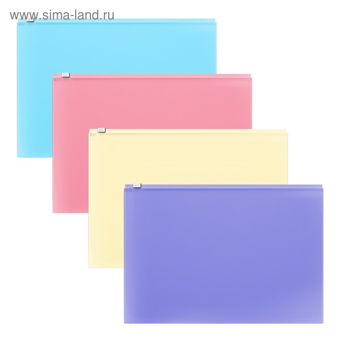 Папка-конверт на ZIP-молнии В5 (289х214 мм), 180 мкм, ErichKrause Fizzy Pastel, микс
Папка-конверт на ZIP-молнии В5 (289х214 мм), 180 мкм, ErichKrause Fizzy Pastel, микс