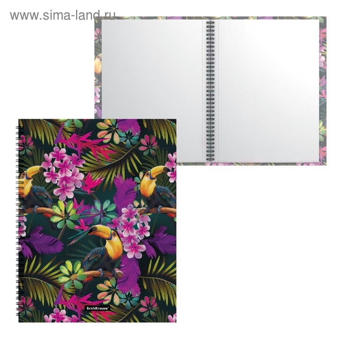 Папка с 20 вкладышами А4, 550 мкм, ErichKrause Tropics, спираль, с рисунком
Папка с 20 вкладышами А4, 550 мкм, ErichKrause Tropics, спираль, с рисунком