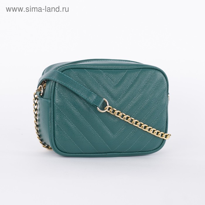 Сумка женская, отдел на молнии, длинный ремень, цвет зелёный
Сумка женская, отдел на молнии, длинный ремень, цвет зелёный