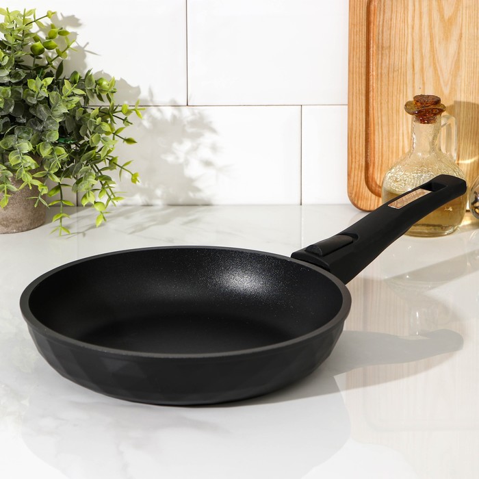 Сковорода «Престиж Брилиант», d=24 см, съёмная ручка, антипригарное покрытие, цвет чёрный
Сковорода «Престиж Брилиант», d=24 см, съёмная ручка, антипригарное покрытие, цвет чёрный