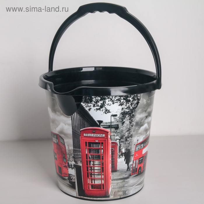Ведро с рисунком «Лондон», 12 л
Ведро с рисунком «Лондон», 12 л