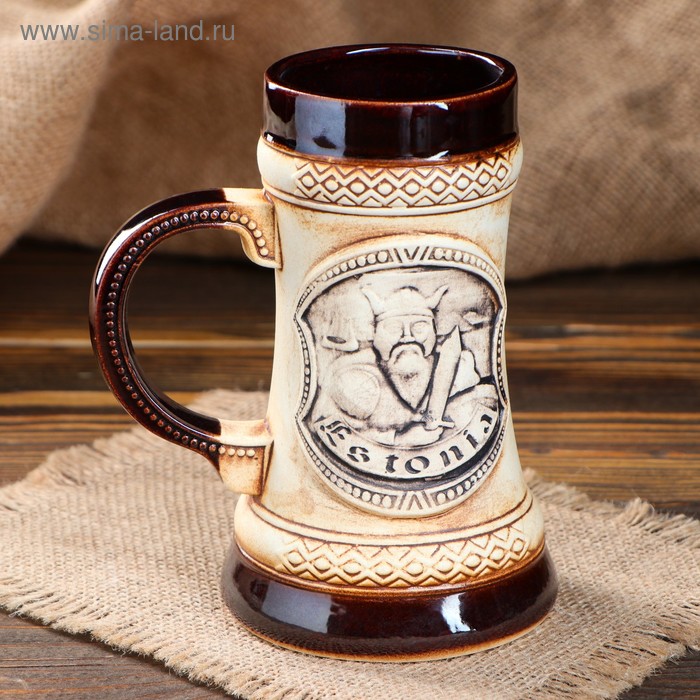 Пивная кружка "Викинг", под шамот, светлая, 0.4 л
Пивная кружка "Викинг", под шамот, светлая, 0.4 л