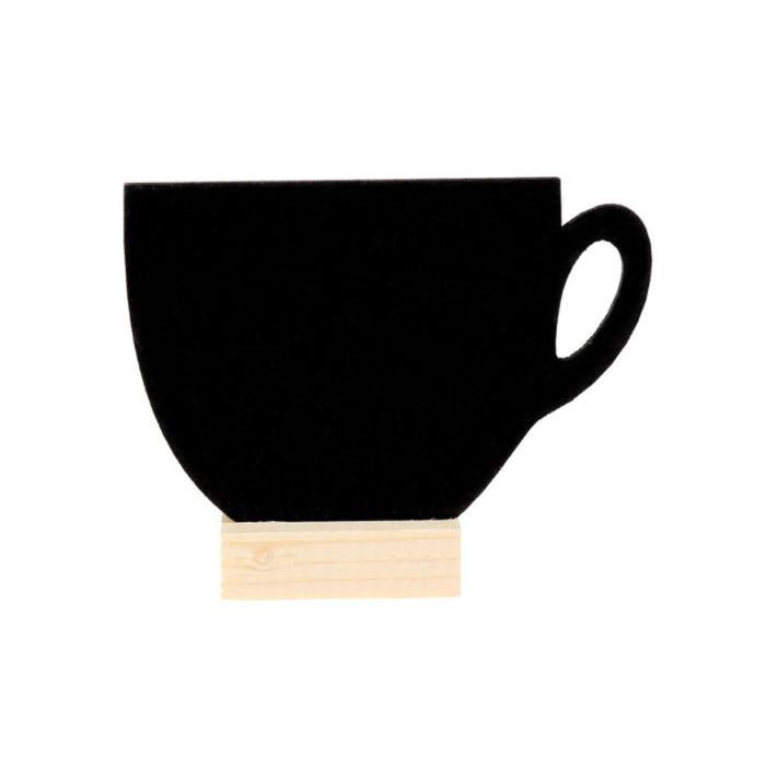 Табличка для надписей меловым маркером Чашка, 239х173, на деревянной основе, цвет чёрный, ПВХ
Табличка для надписей меловым маркером Чашка, 239х173, на деревянной основе, цвет чёрный, ПВХ