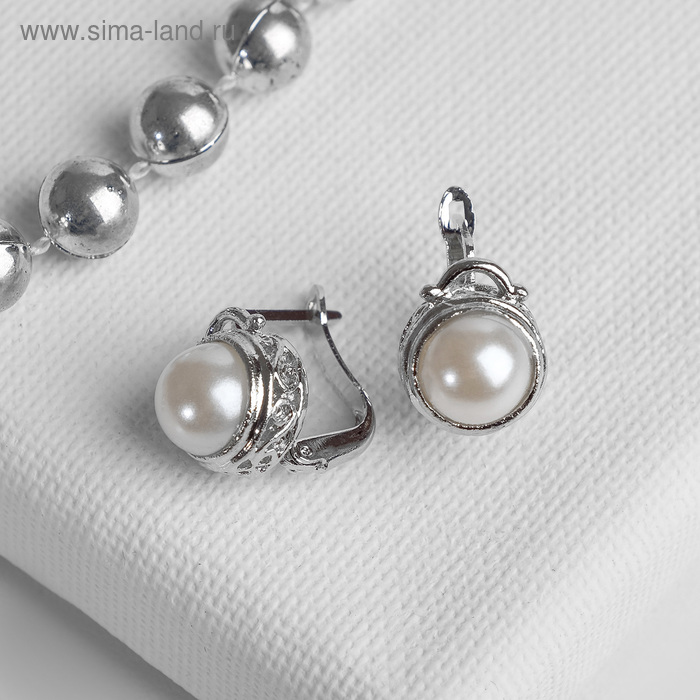 Серьги с жемчугом "Эдель" круг малый, цвет белый в серебре
Серьги с жемчугом "Эдель" круг малый, цвет белый в серебре