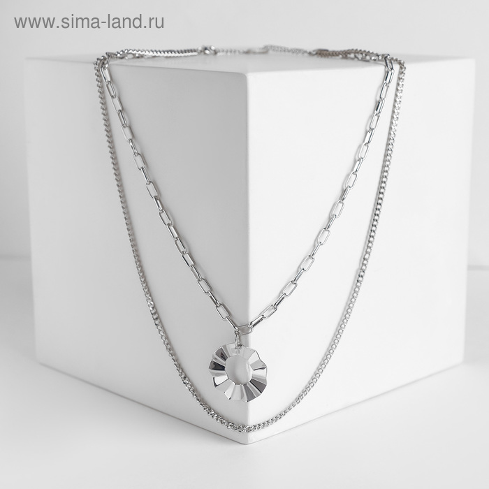 Кулон "Цепь" металлический круг, цвет серебро, 42см
Кулон "Цепь" металлический круг, цвет серебро, 42см