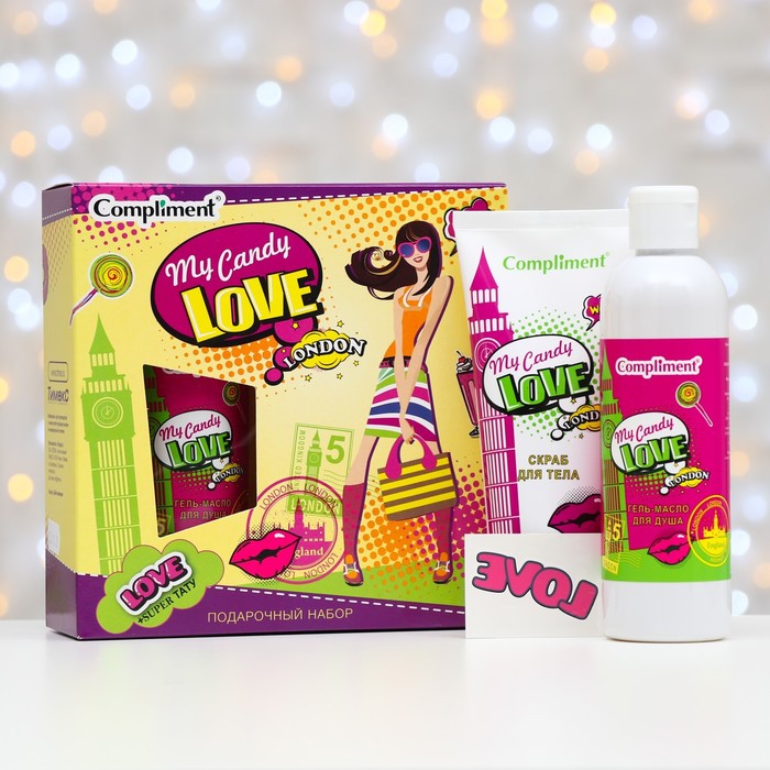 Подарочный набор Compliment My Candy Love London № 1340: 3 предмета
Подарочный набор Compliment My Candy Love London № 1340: 3 предмета