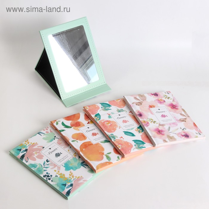 Зеркало настольное, зеркальная поверхность 12,7 × 19 см, рисунок МИКС