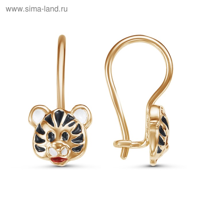 Серьги детские "Тигренок" розовое золочение
Серьги детские "Тигренок" розовое золочение
