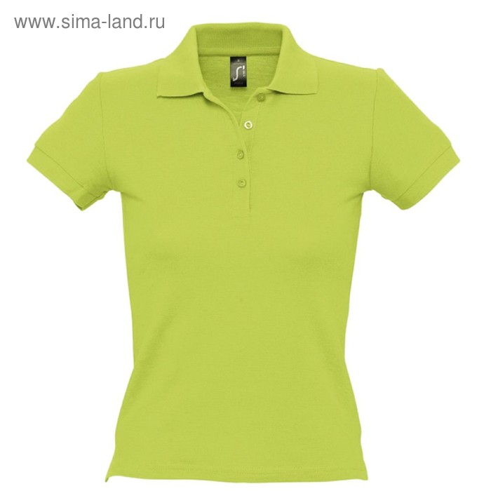 Рубашка поло женская PEOPLE 210, размер L, цвет зелёное яблоко 
Рубашка поло женская PEOPLE 210, размер L, цвет зелёное яблоко