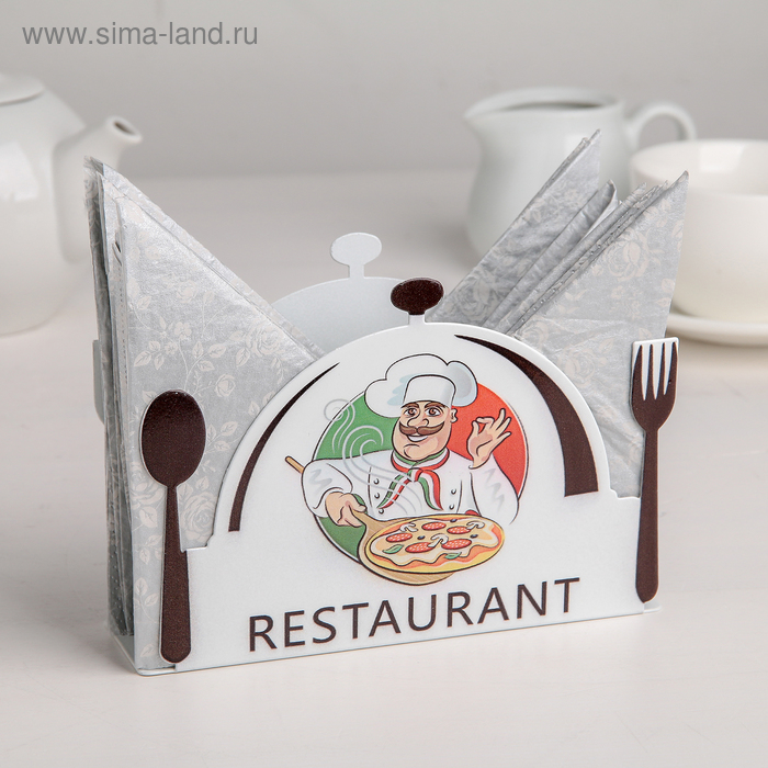 Салфетница Pizza, 15×4,2×10,3 см, цвет белый
Салфетница Pizza, 15×4,2×10,3 см, цвет белый