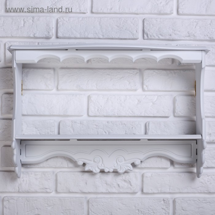 Полка навесная "Прованс", двухъярусная, белая, 33×13×49 см
Полка навесная "Прованс", двухъярусная, белая, 33×13×49 см