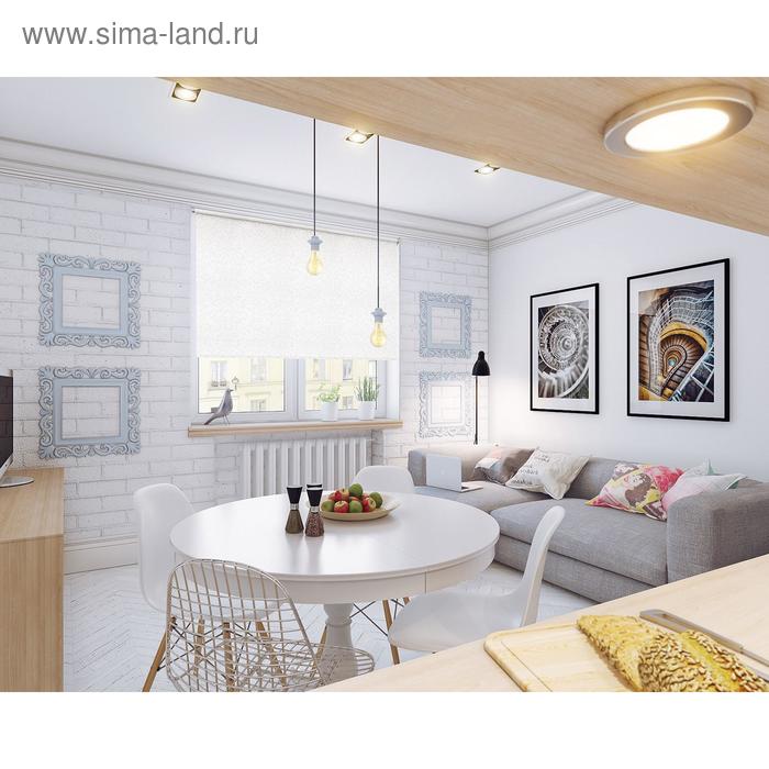 фото Рулонная штора «дельфы», 140 х 175 см, цвет белый уют